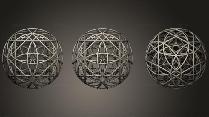 Geometric shapes (Earth dark male 3d, SHPGM_0401) 3D models for cnc